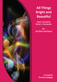 All Things Bright and Beautiful SA choral sheet music cover